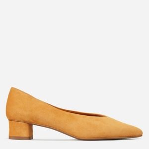 Everlane V Heel - Mustard Yellow